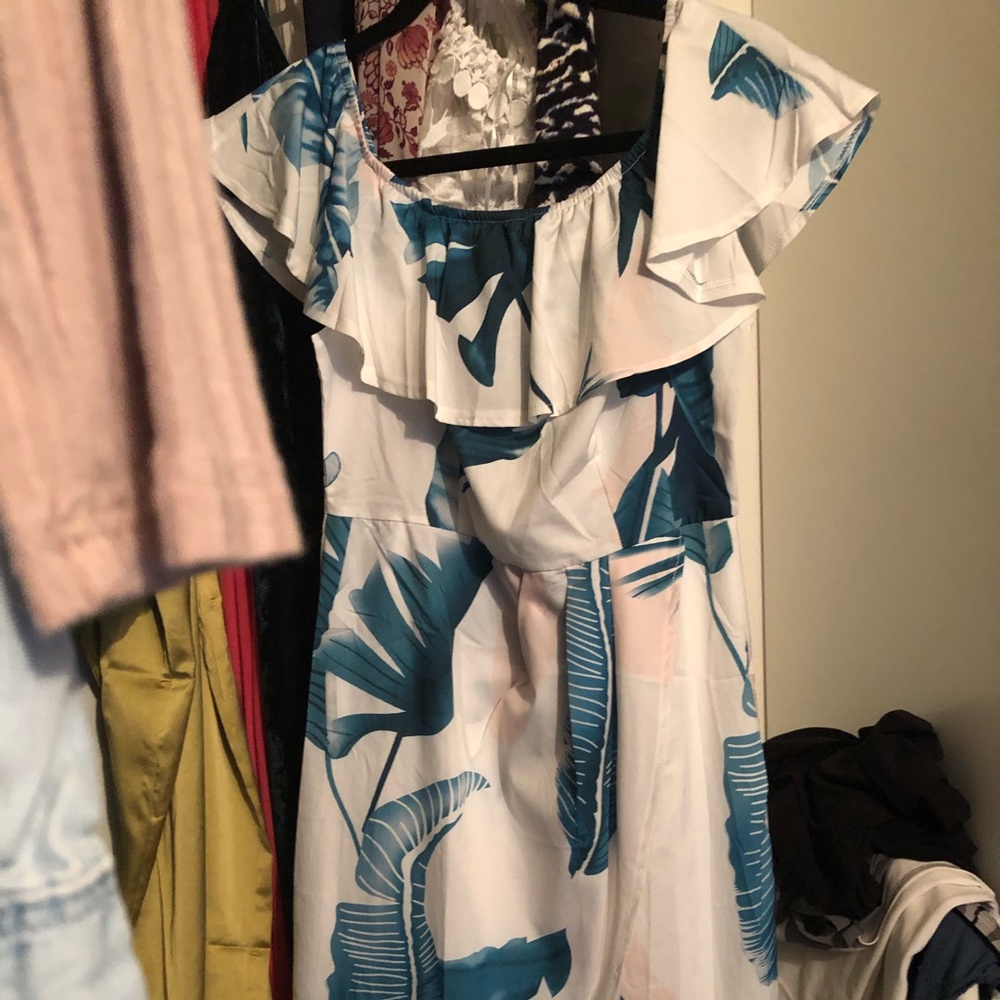 Hawaiian midi dress